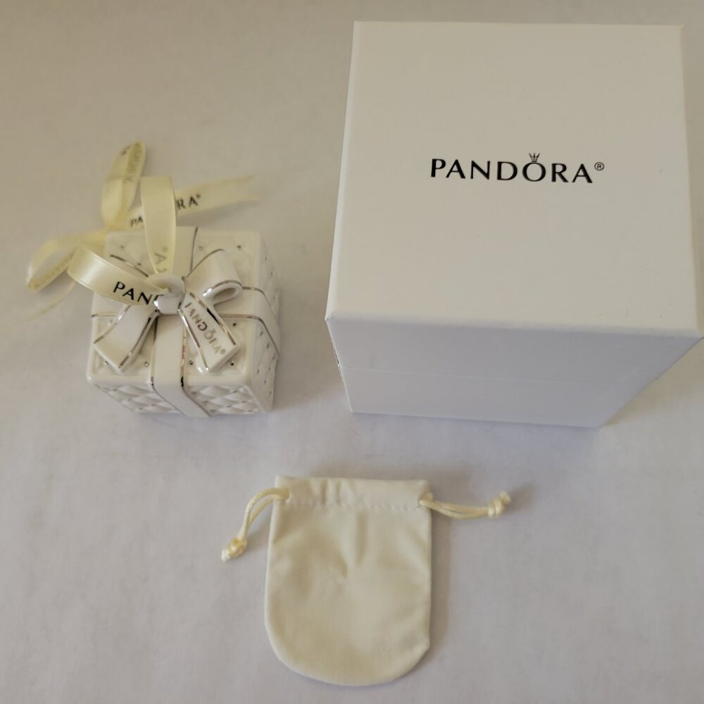 Pandora 2012 & 2016 Holiday Present Christmas Ornament Jewelry Box Surprise Gift - Picture 10 of 16